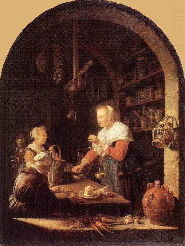 Gerrit Dou The Grocers Shop china oil painting image